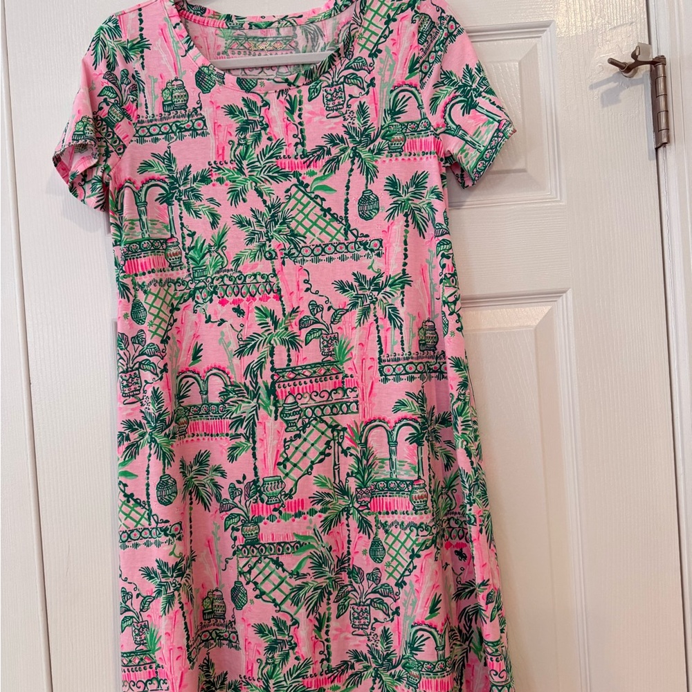 Lilly Pulitzer Pink and Green Kids Dress